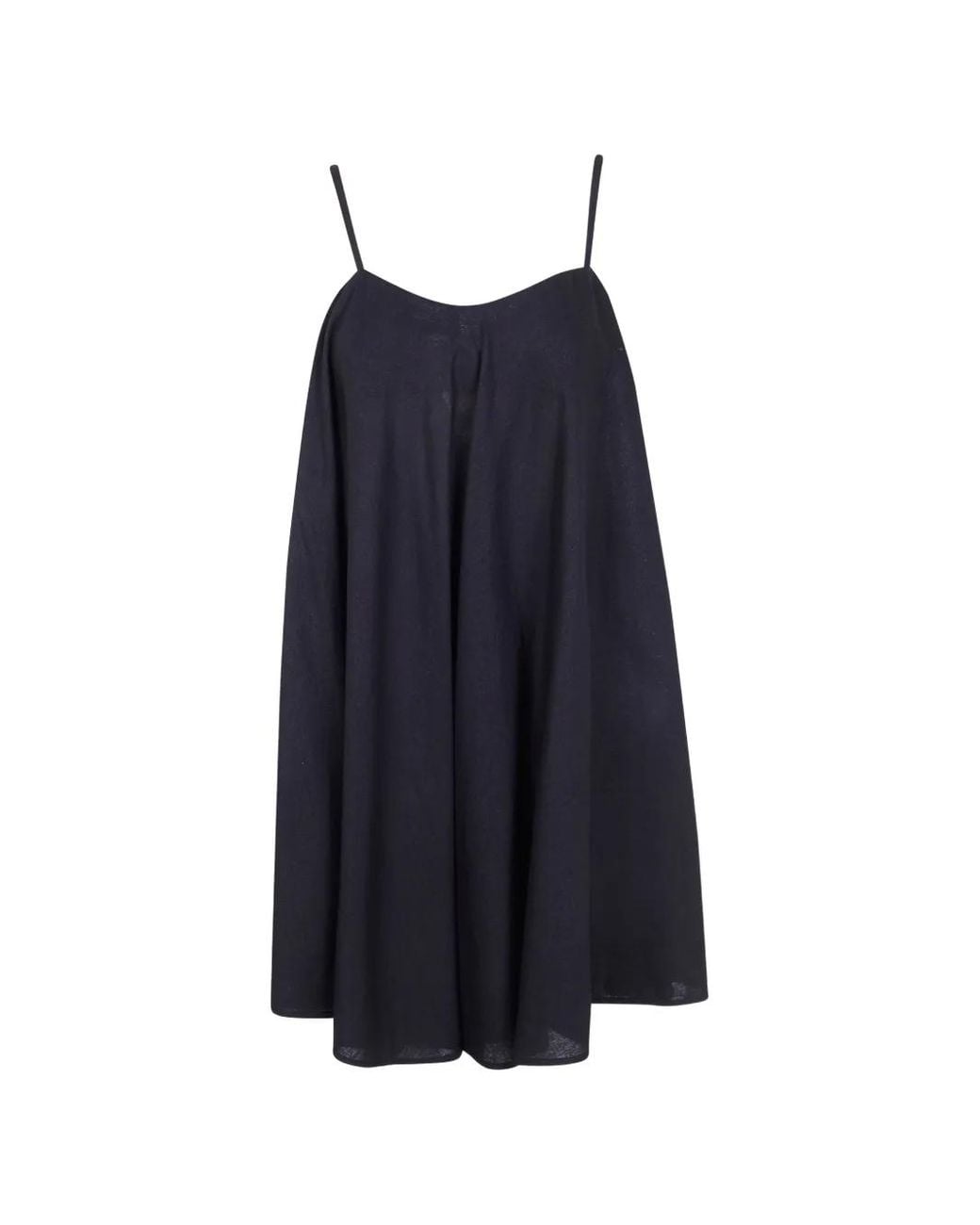 Twinset Blue Short Linen Blend Dress