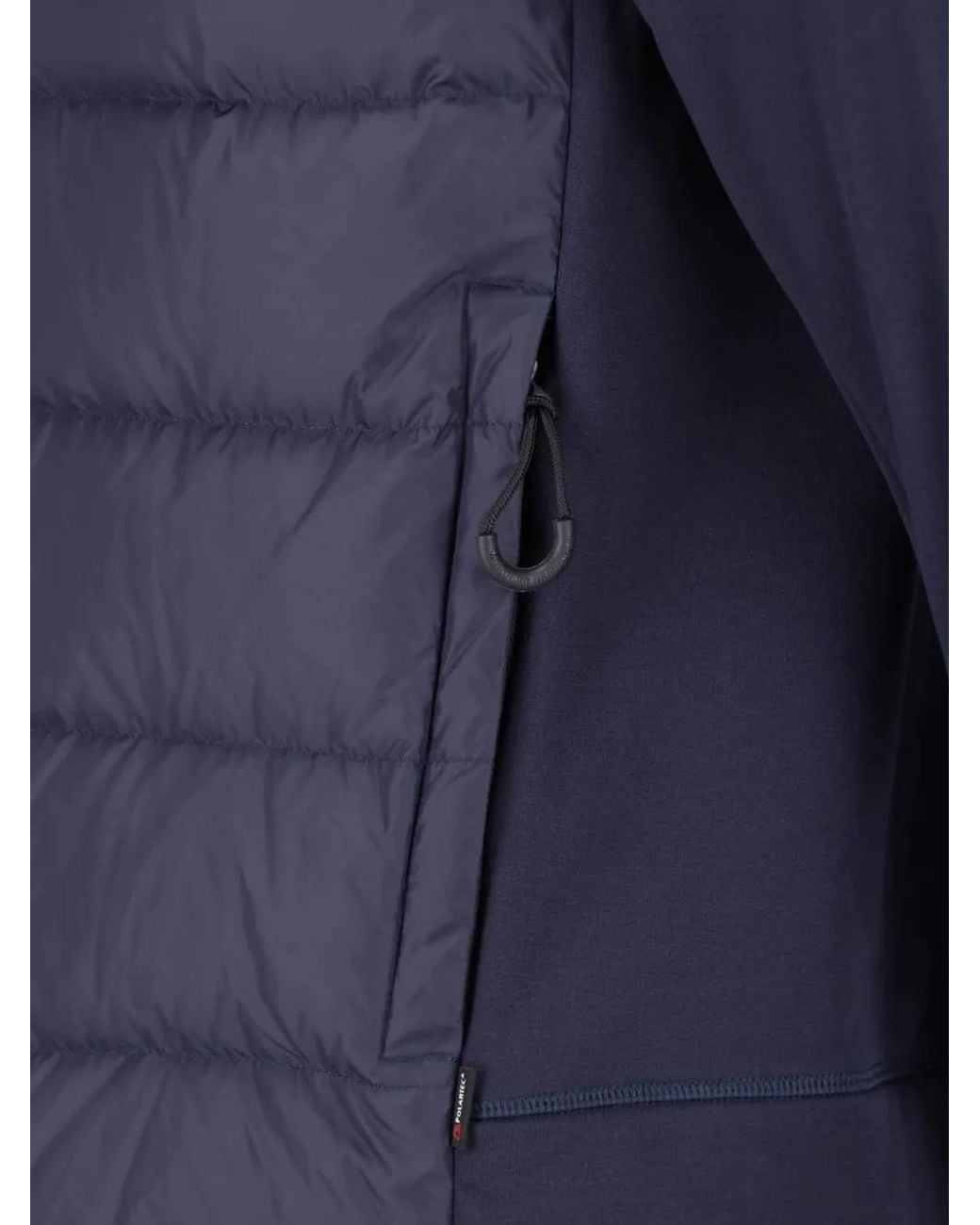 Moncler Blue Polartec Quilted Hooded Padded Jacket for men