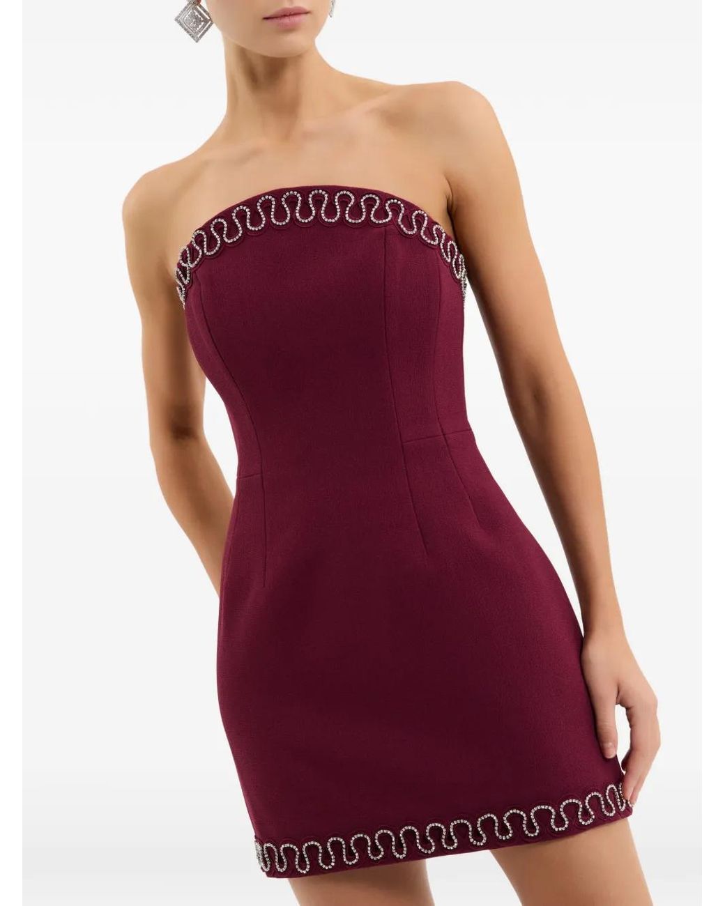 Rebecca Vallance Purple Cava Mini Dress