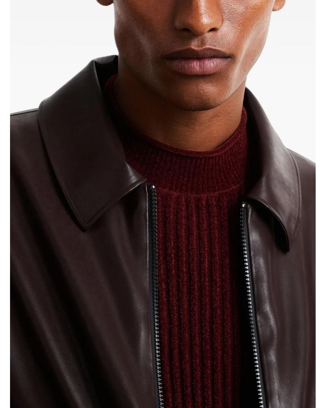 Rrd Brown Zip-Up Flap-Pocket Jacket for men