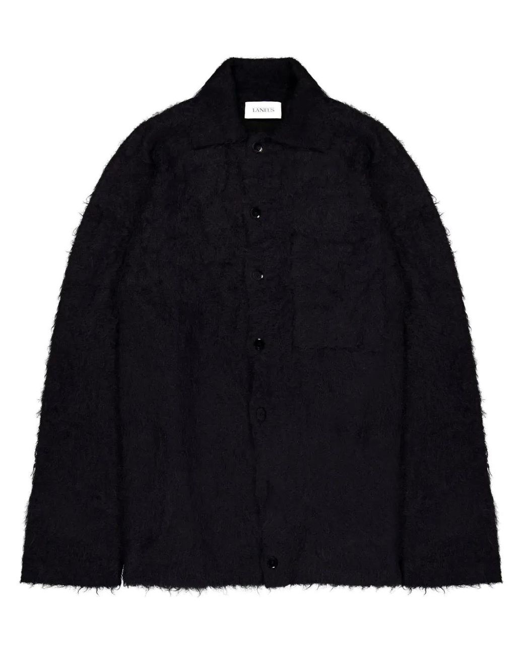 Laneus Blue Spread-Collar Shirt for men