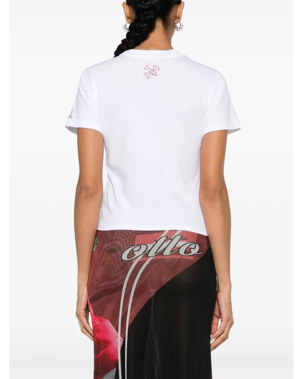 OTTOLINGER White Logo-Print Cotton T-Shirt