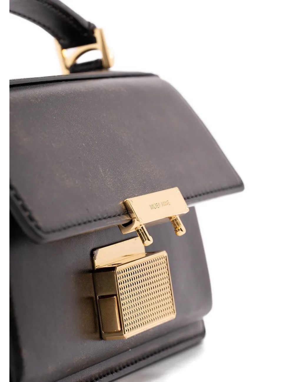 Golden Goose Deluxe Brand Black Venezia Small Leather Handbag