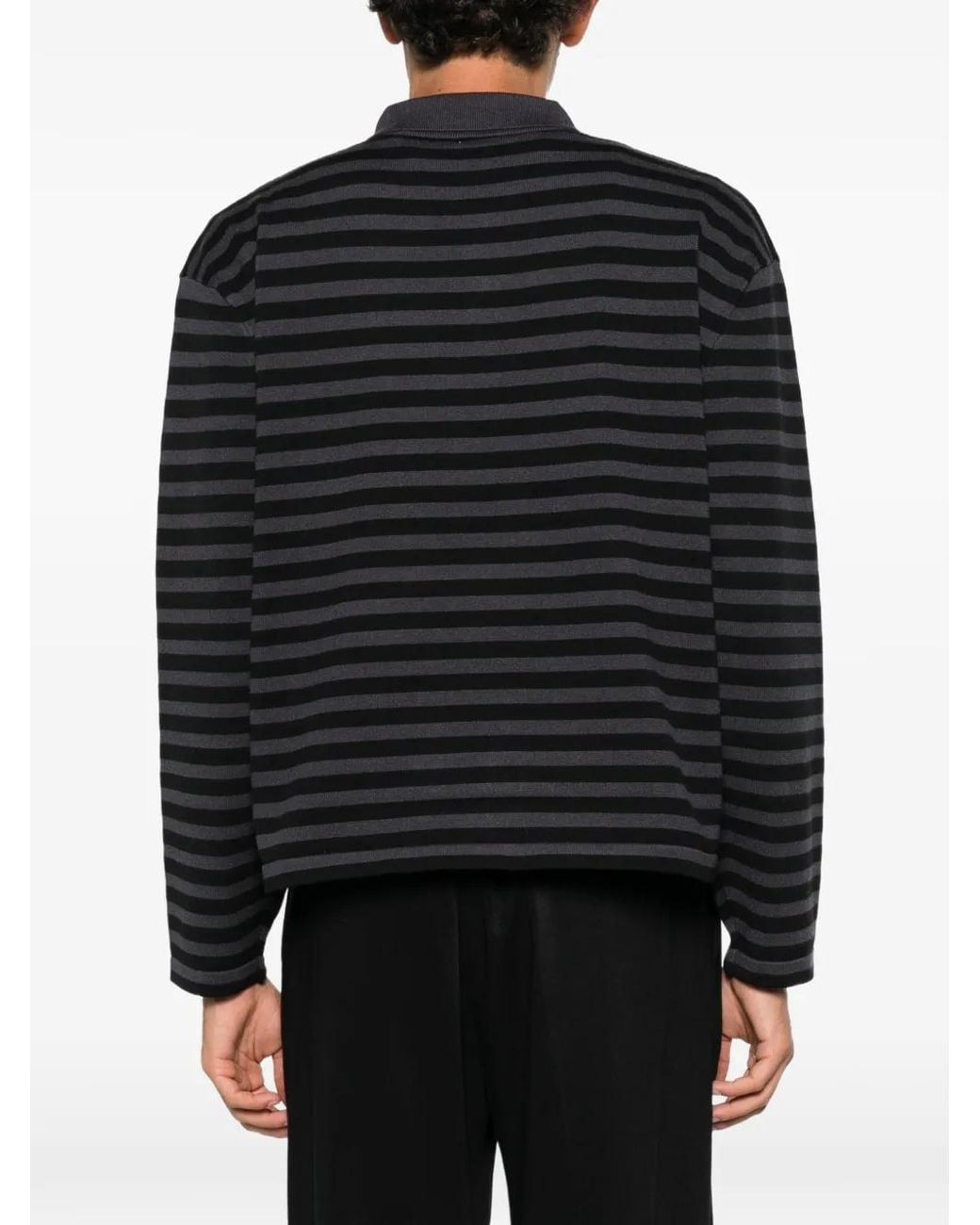 House of Errors Black Polo À Rayures for men