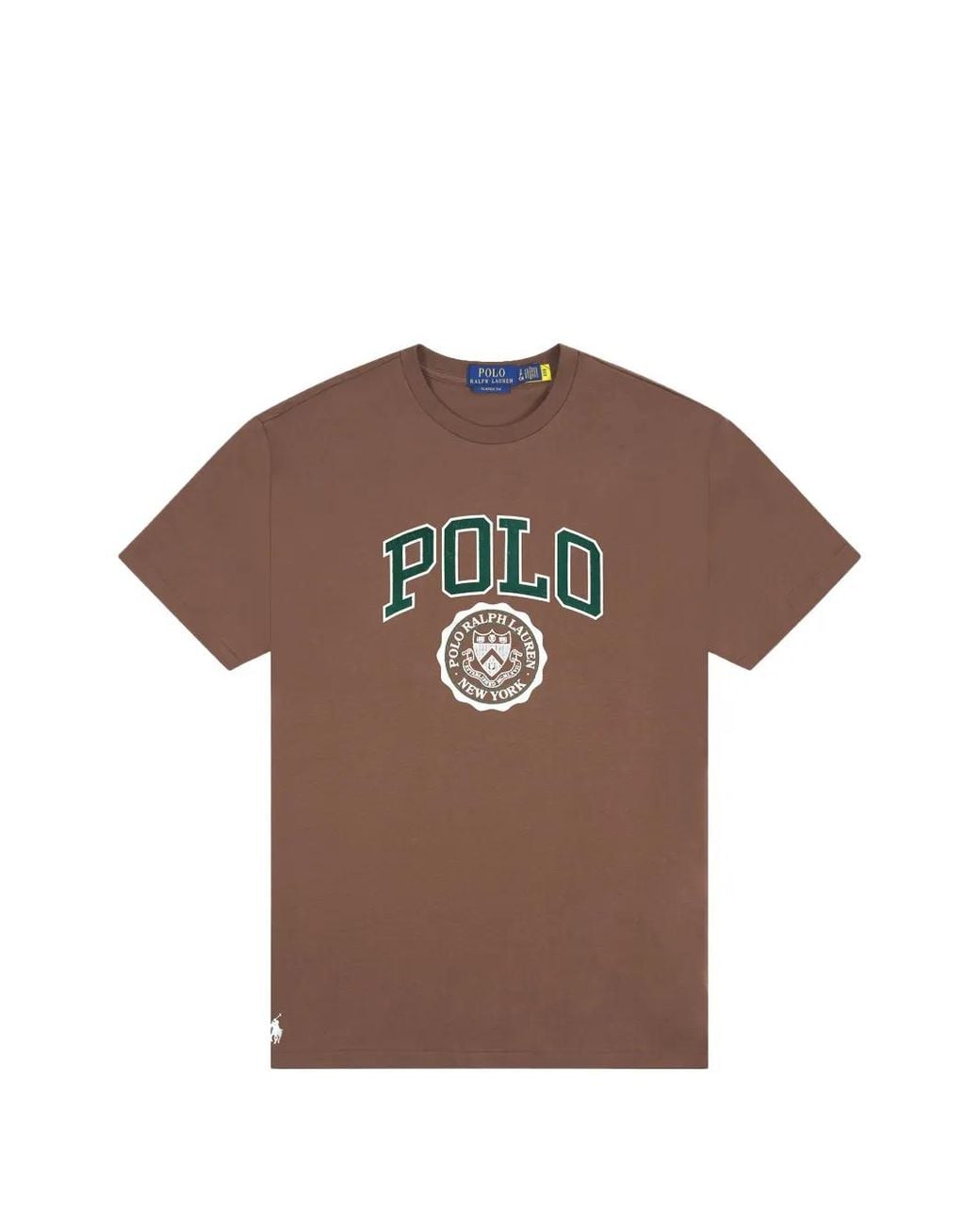 Polo Ralph Lauren Brown Logo-Print Cotton T-Shirt for men