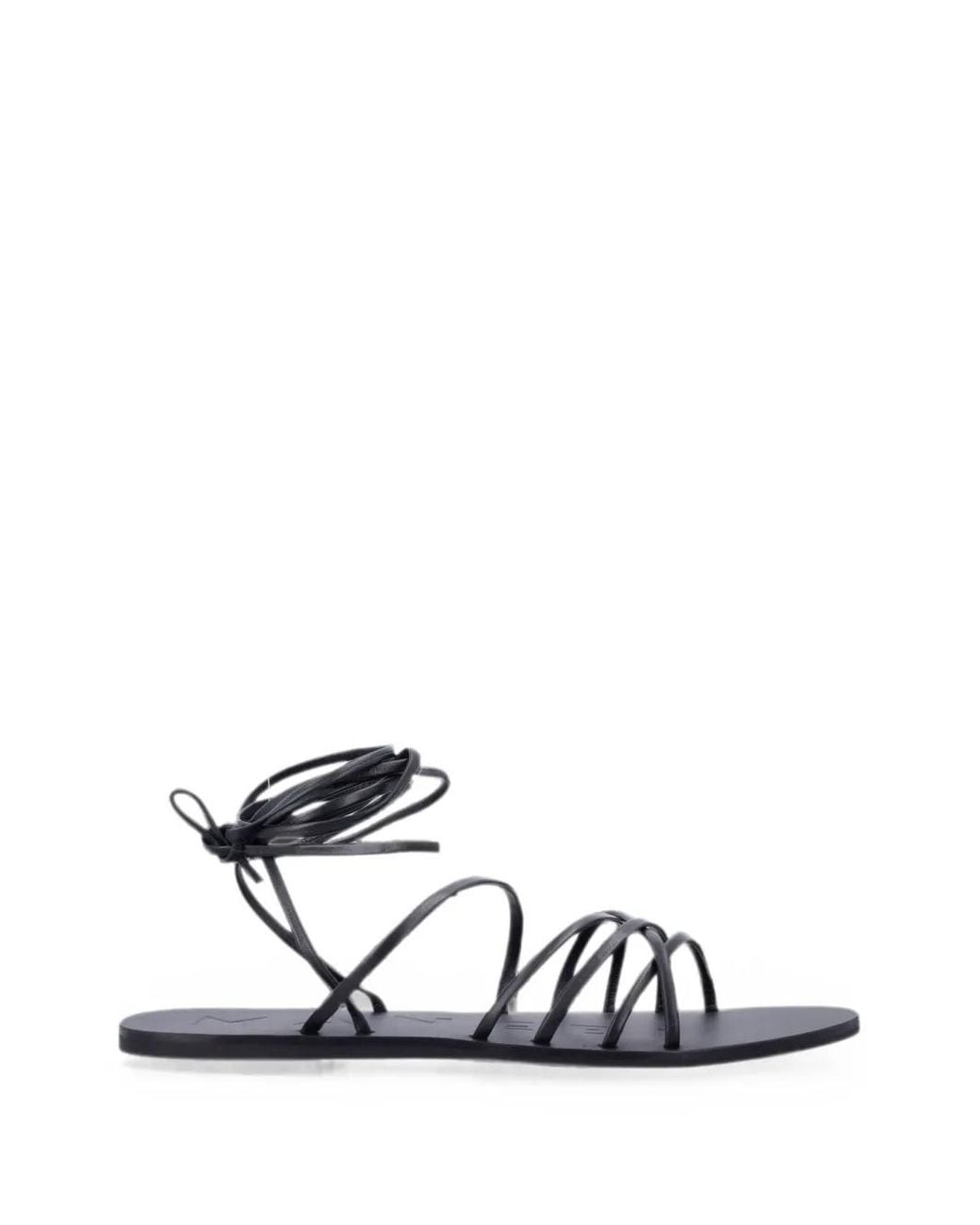 Manebí White Multi-Strap Tie-Fastening Sandals