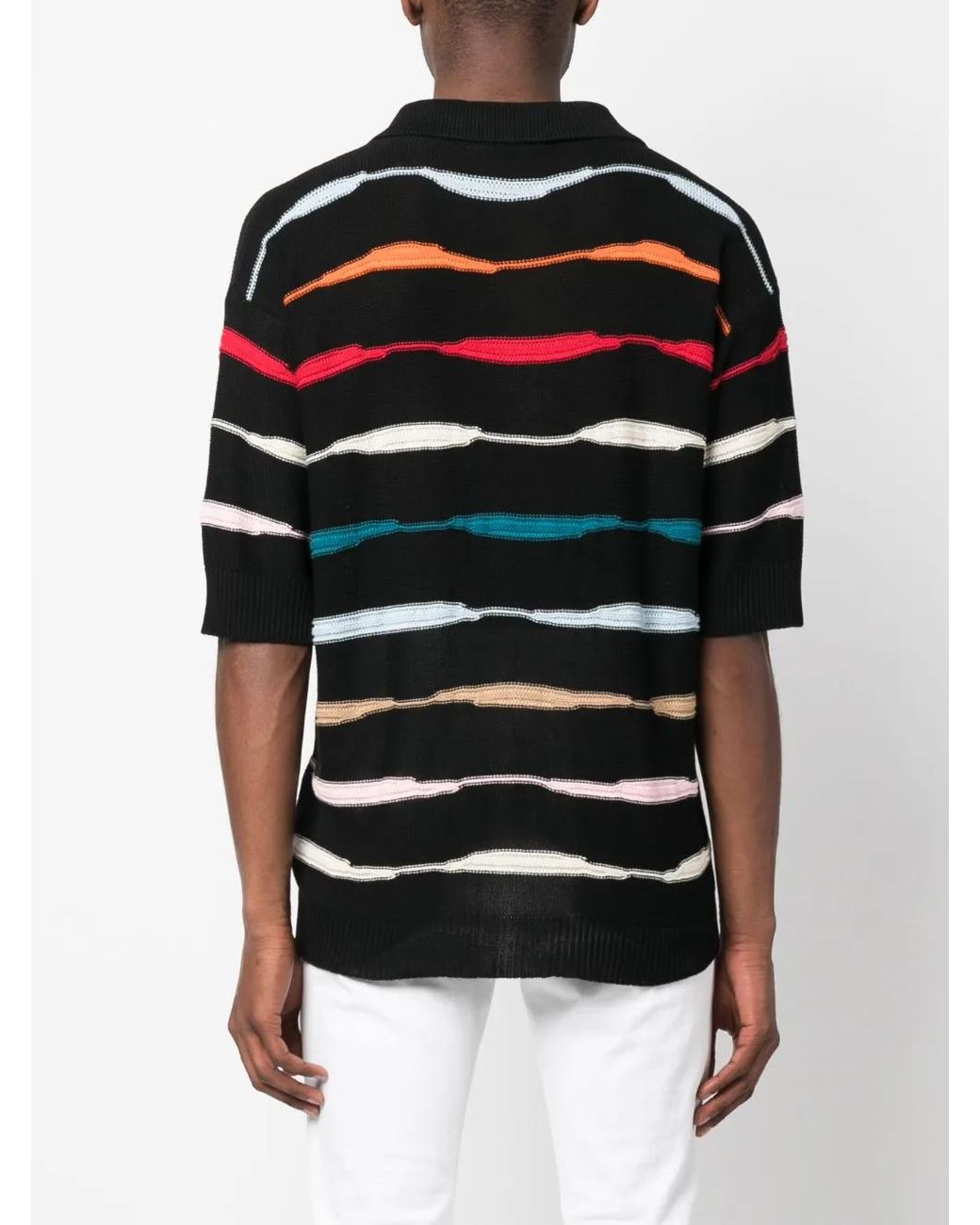 Barrow Black Knitted Polo Shirt
