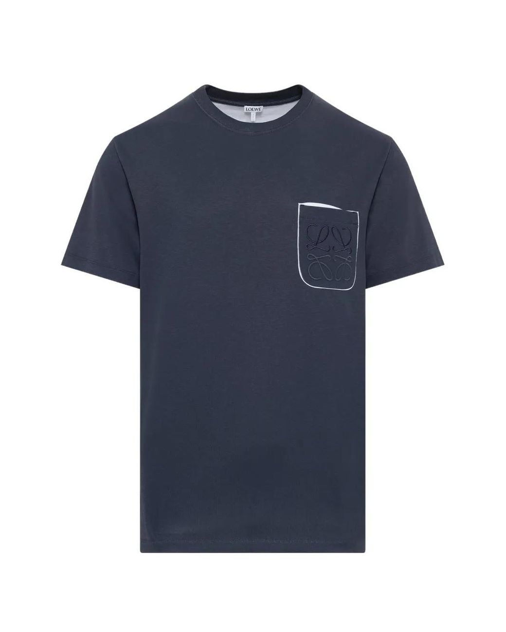 Loewe Blue Anagram Pocket T-Shirt for men