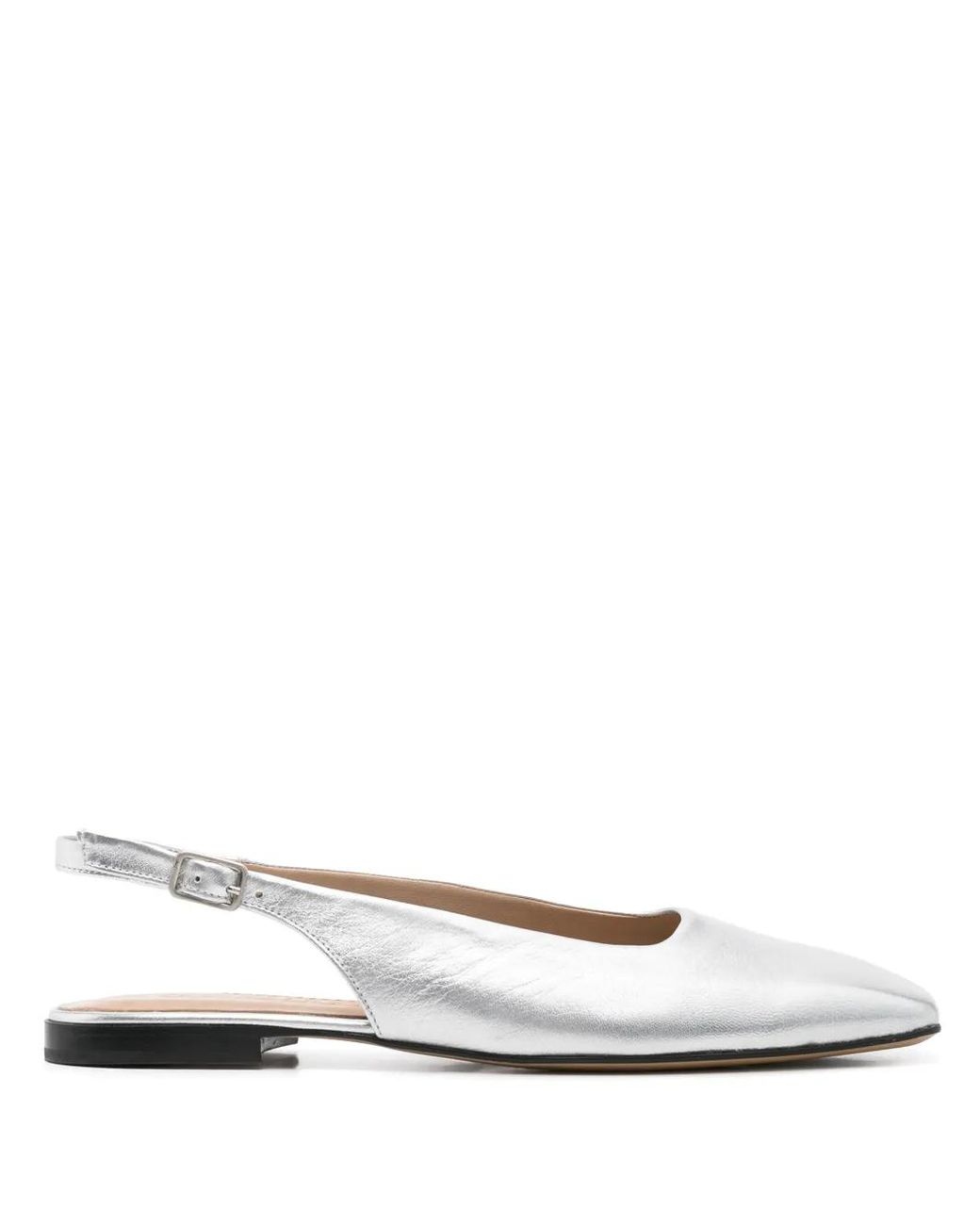 Pomme D ́Or White Leather Ballet Flats