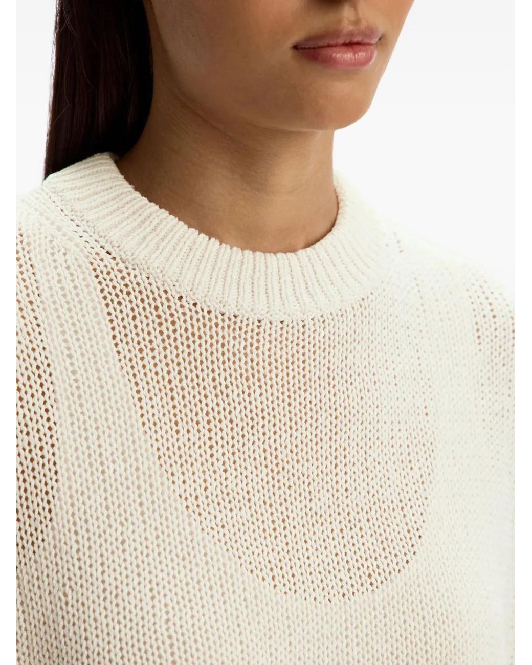 12 STOREEZ Natural Cotton Crew-Neck Sweater