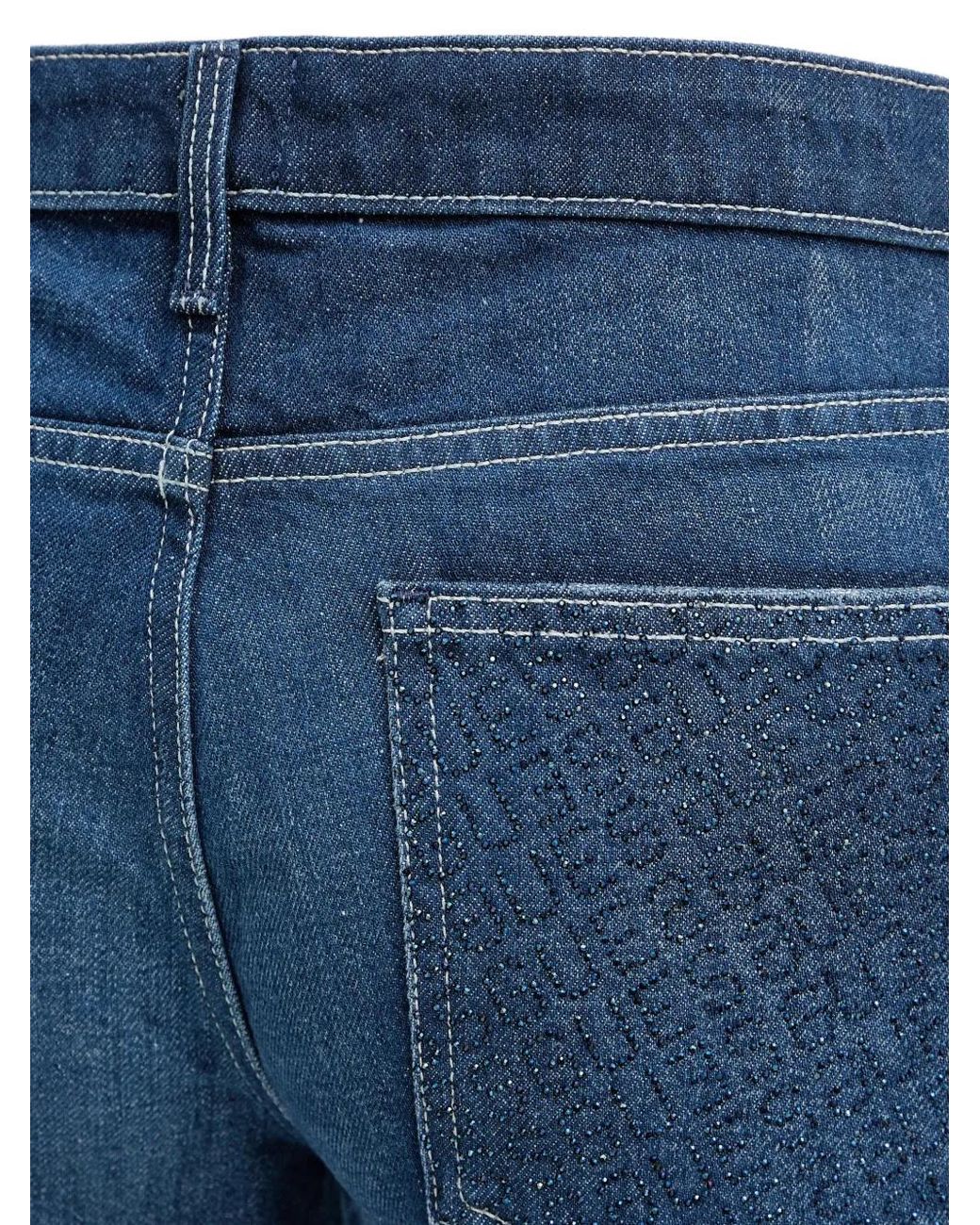 Guess Blue Patterned Trousers