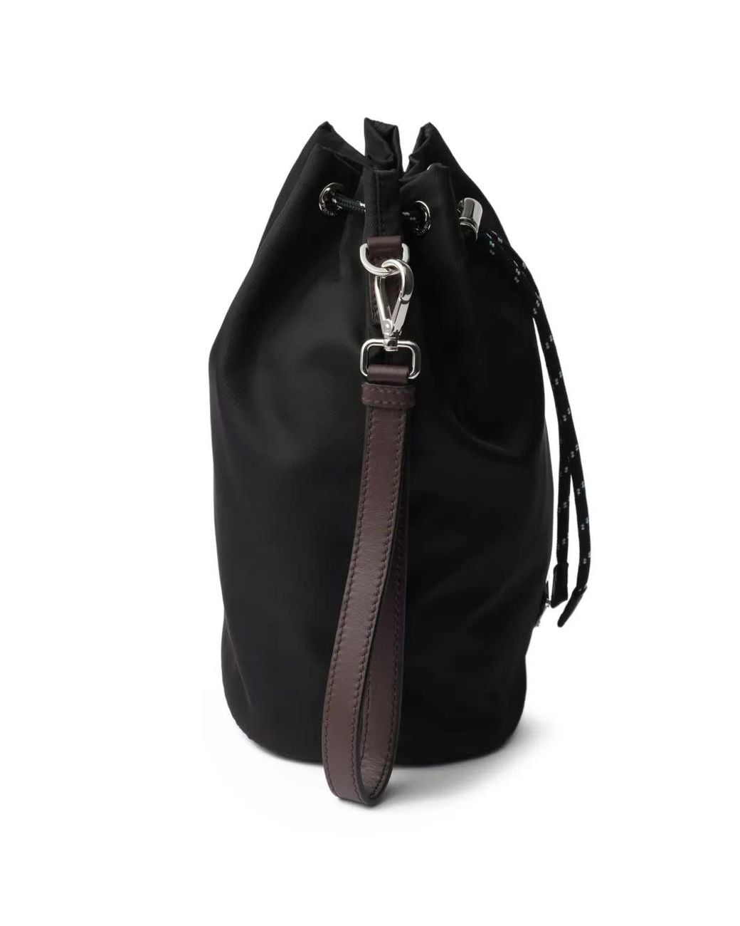 Prada Black Speedrock Re-Nylon Pouch Bag