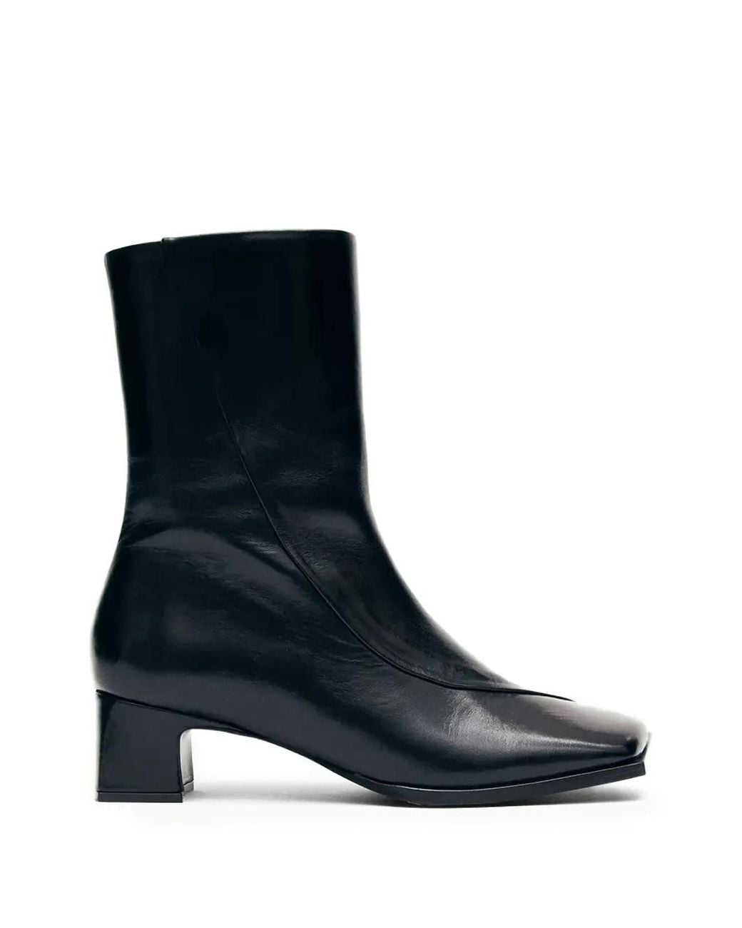 Alohas Black Square-Toe Boots