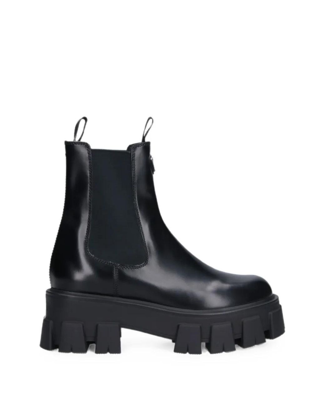 Prada Black Monolith Chelsea Boots