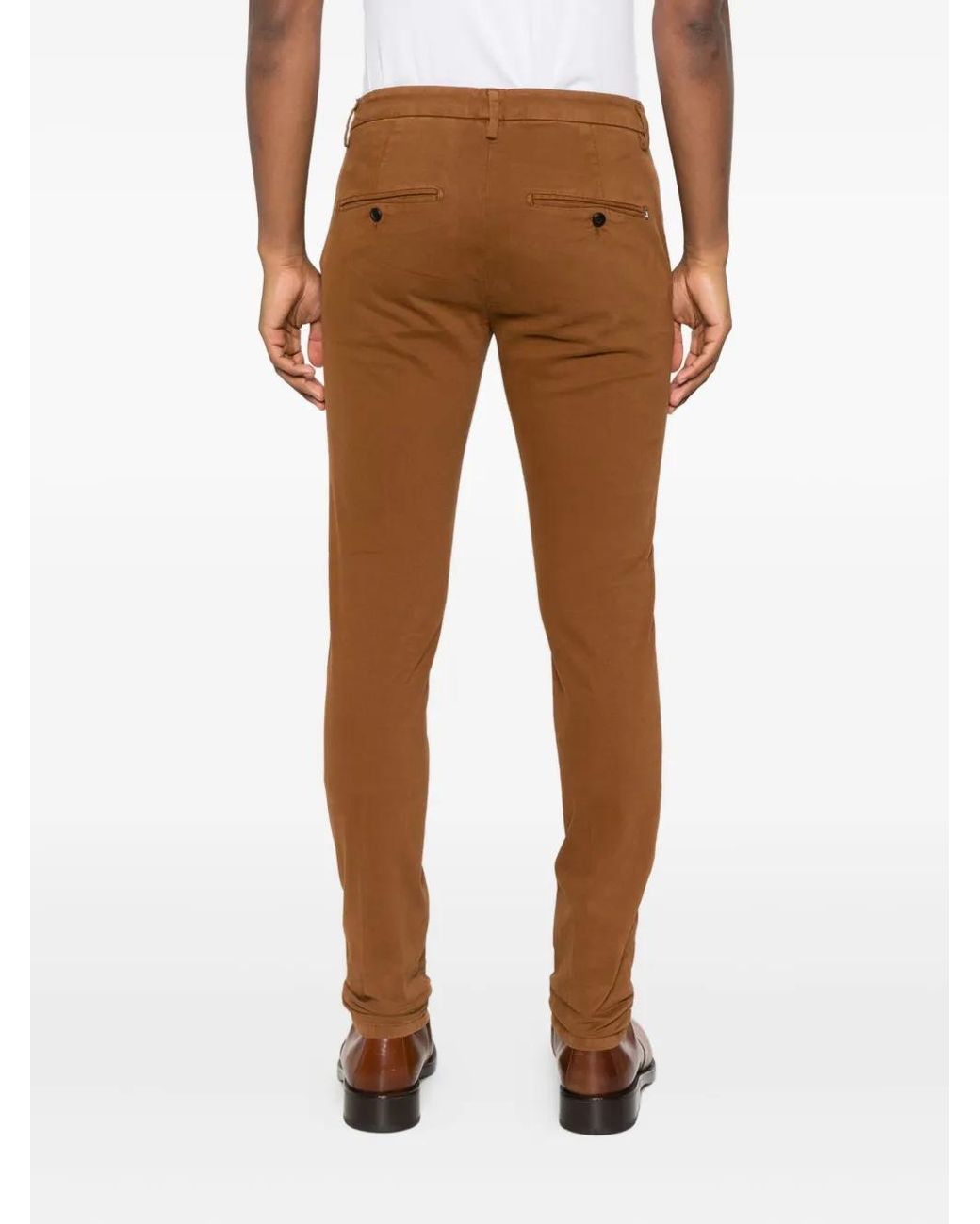 Dondup Twill Broek in het Brown voor heren