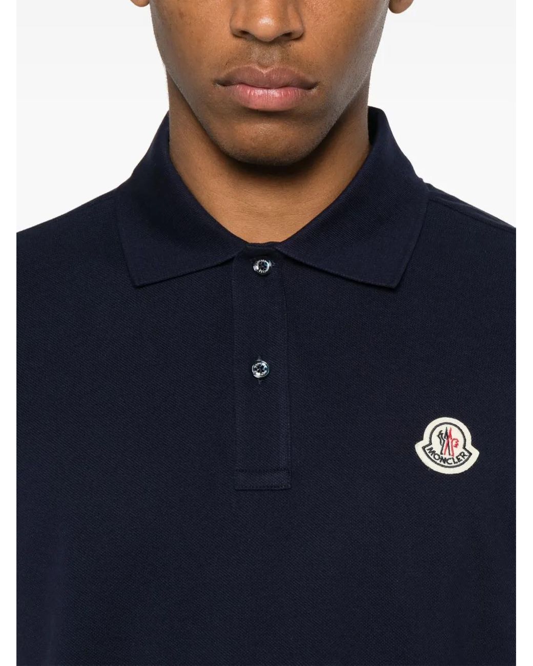 Moncler Blue T-Shirts And Polos for men