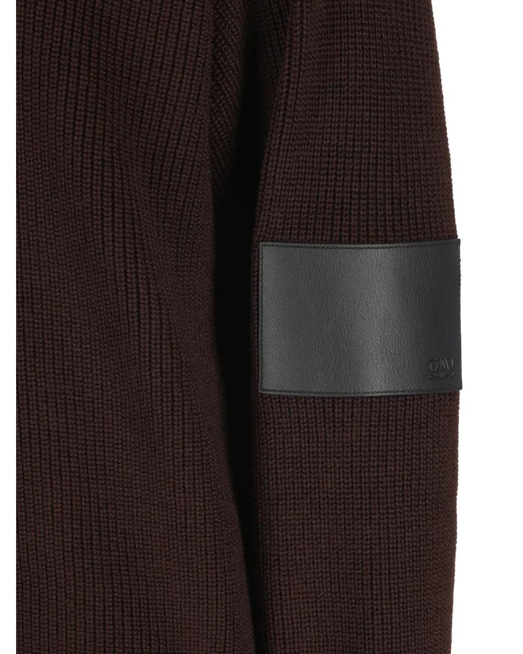 Loewe Black Zip-Up Wool Sweater