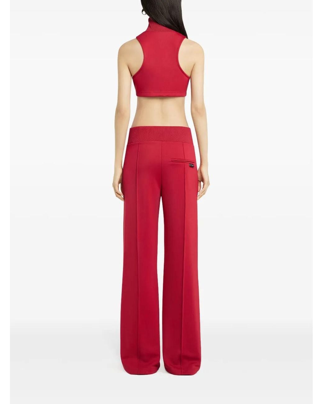 Courreges Red Cropped Gilet