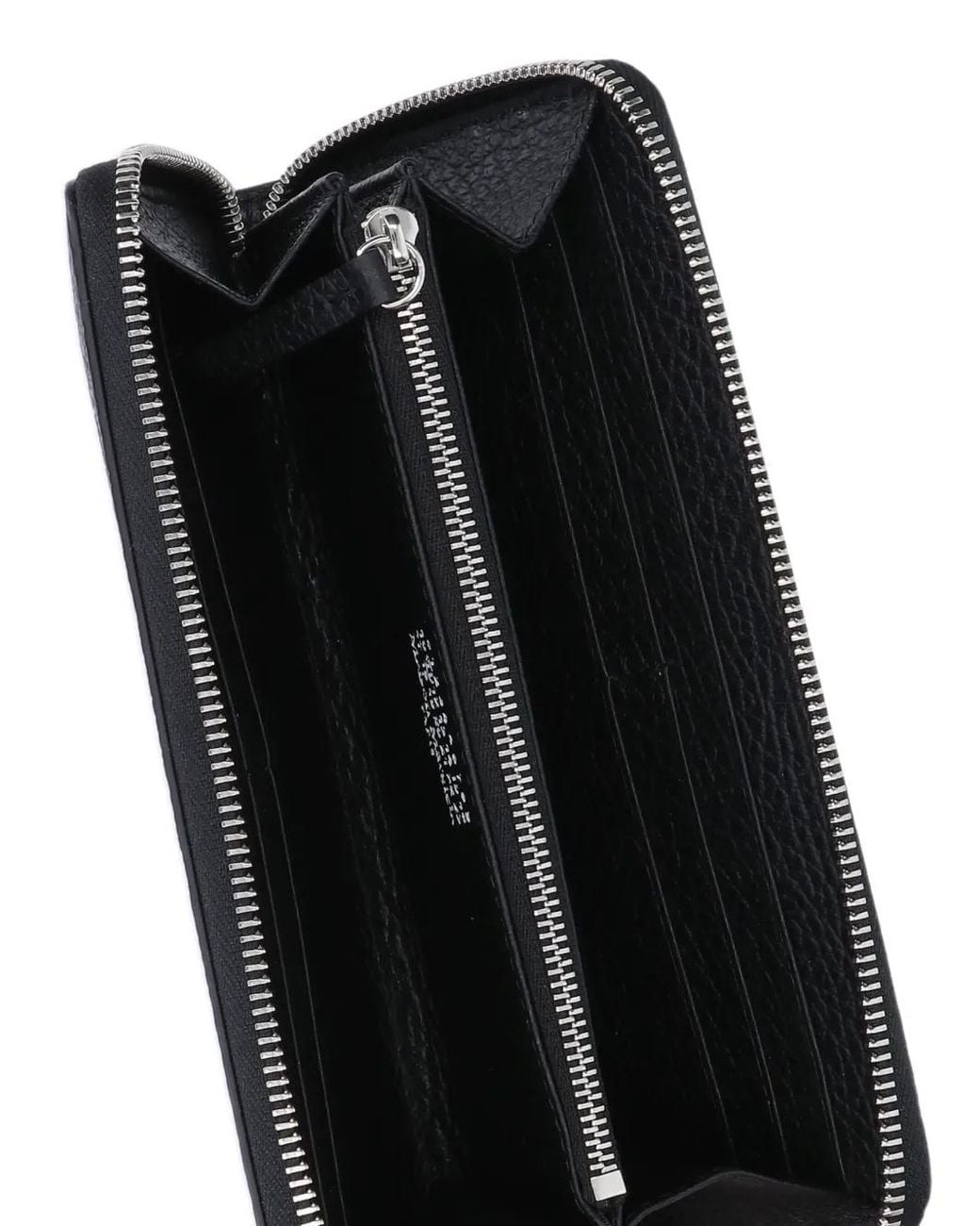 Maison Margiela Gray Four-Stitches Zip-Around Wallet