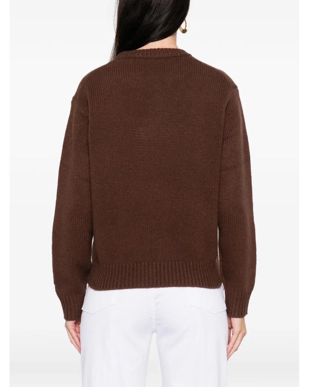 Mc2 Saint Barth Red Kyla Heart-Detail Sweater