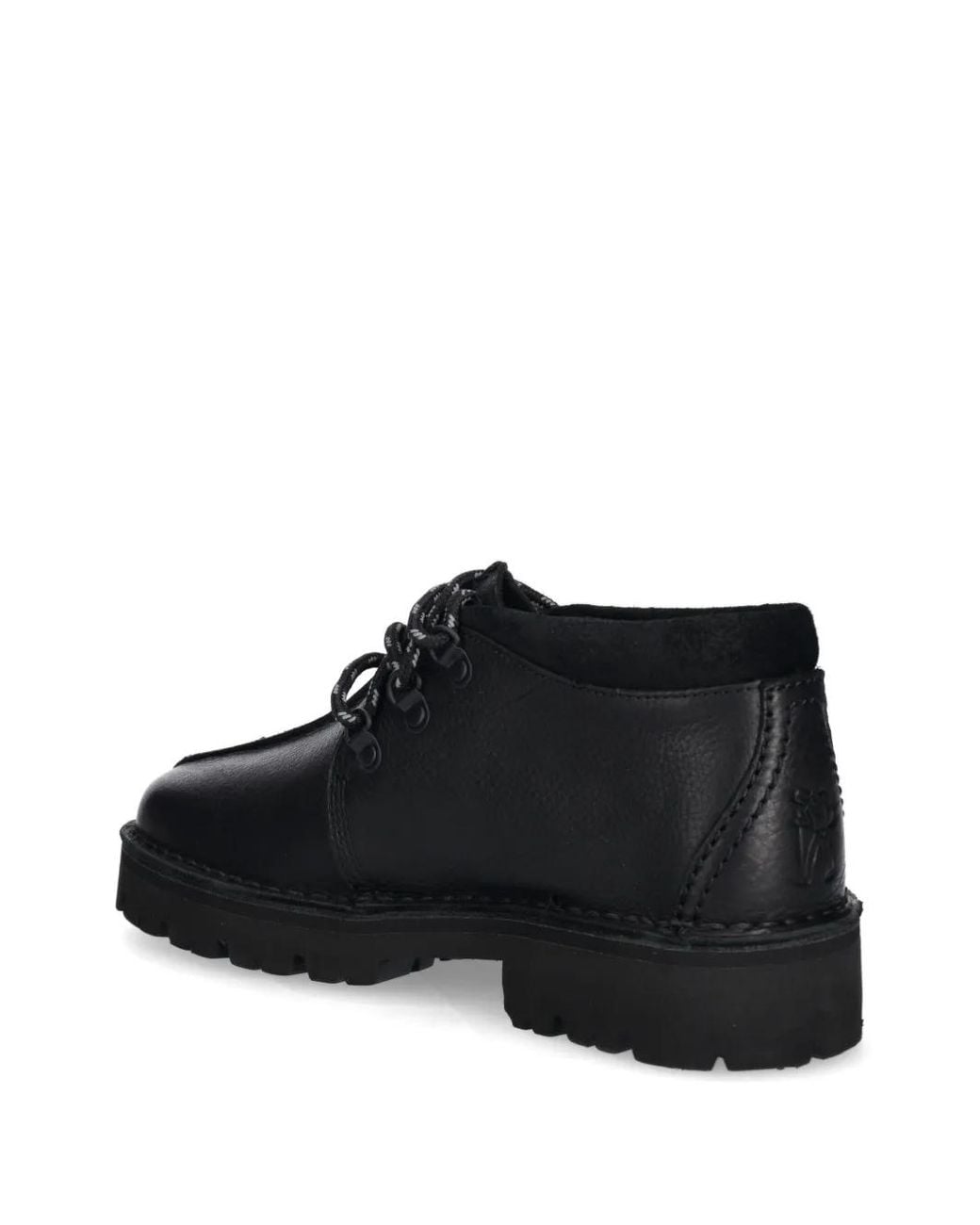 Clarks Black Trek Hike Derby Shoes for men