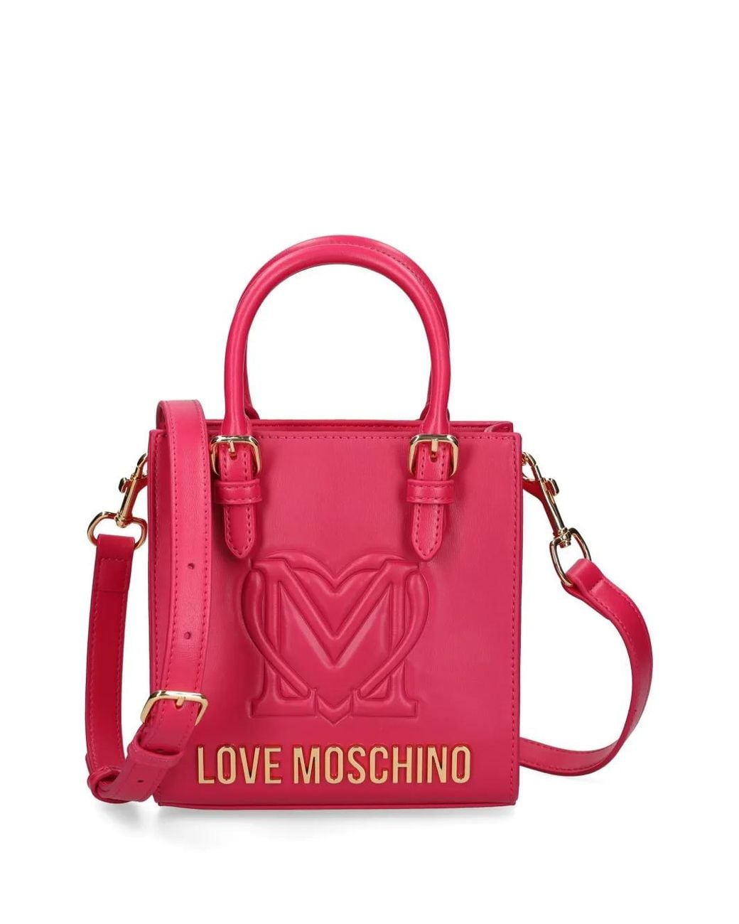 Love Moschino Pink Logo-Lettering Tote Bag