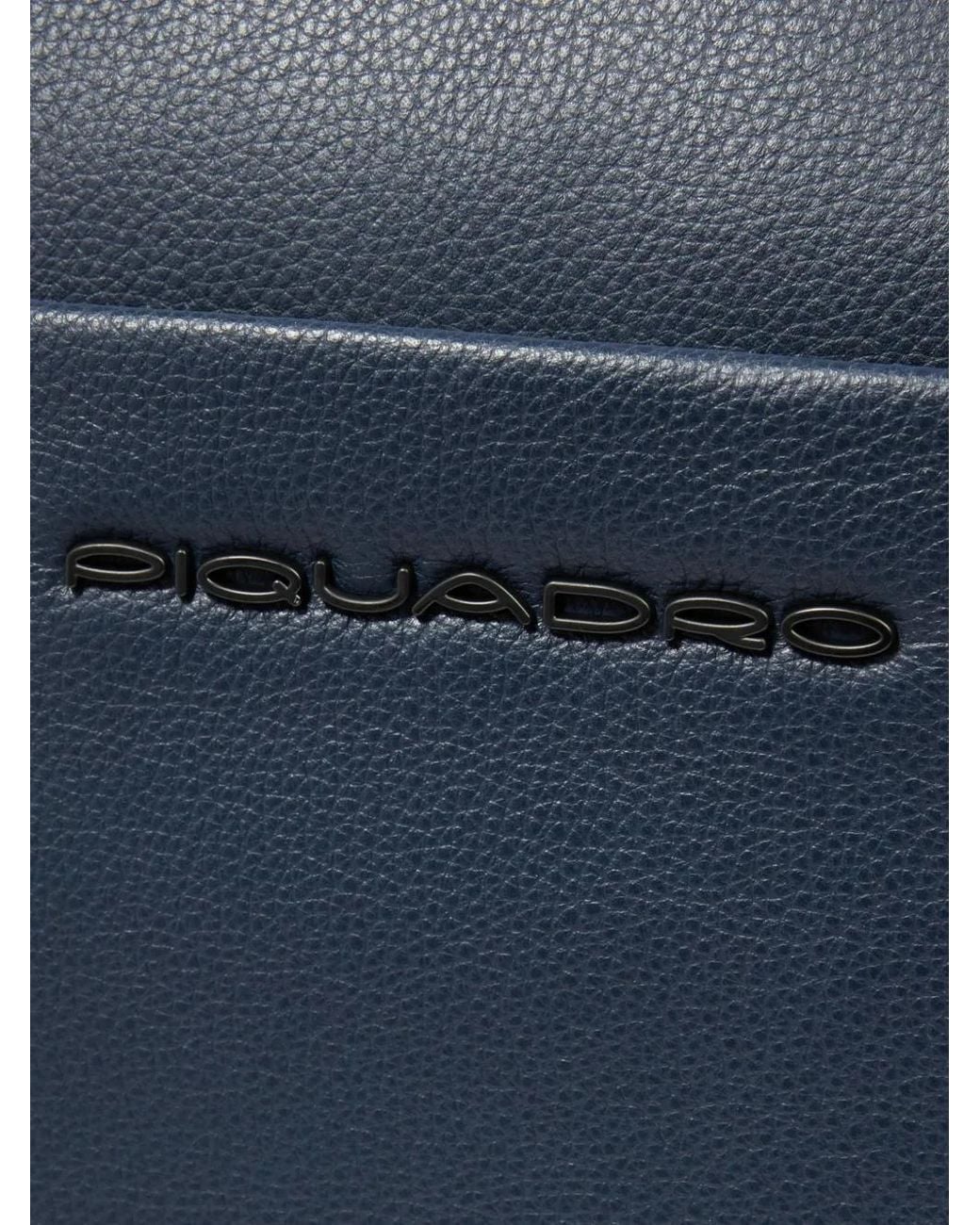 Piquadro Blue Top Handle Laptop Bag