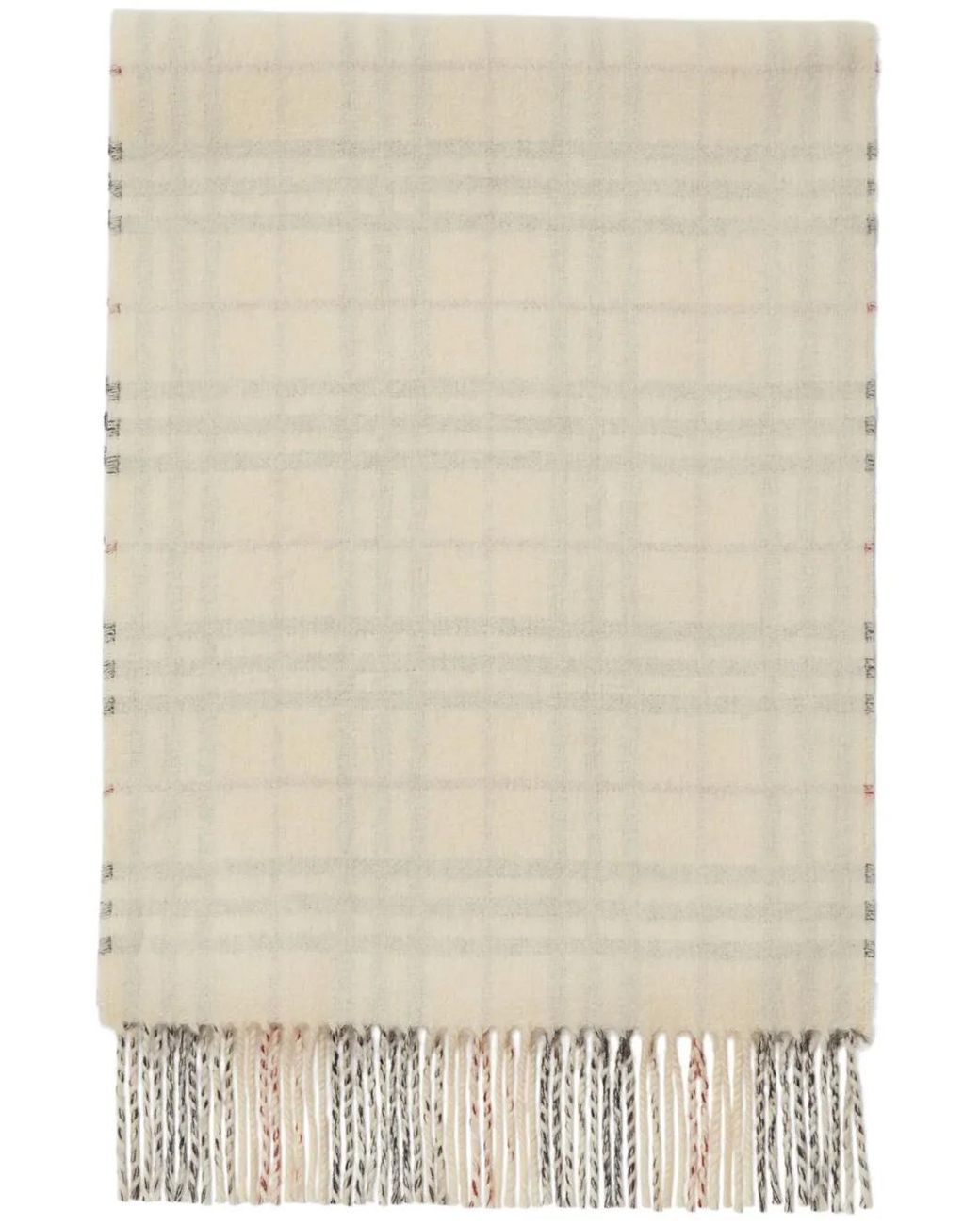 Burberry Natural Checked Reversible Cashmere Scarf