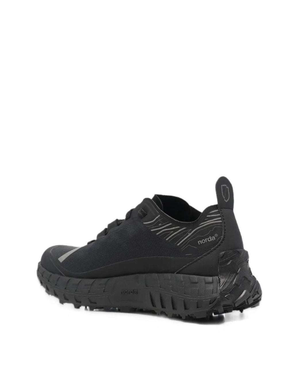 Norda Black Logo-Patch Sneakers
