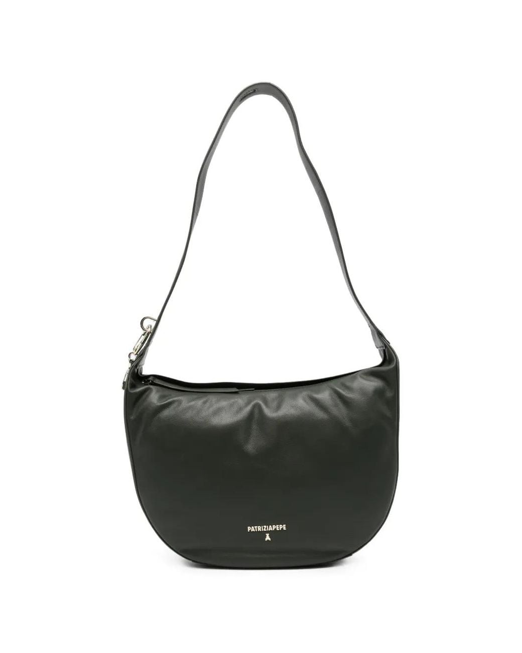 Patrizia Pepe Black Leather Shoulder Bag