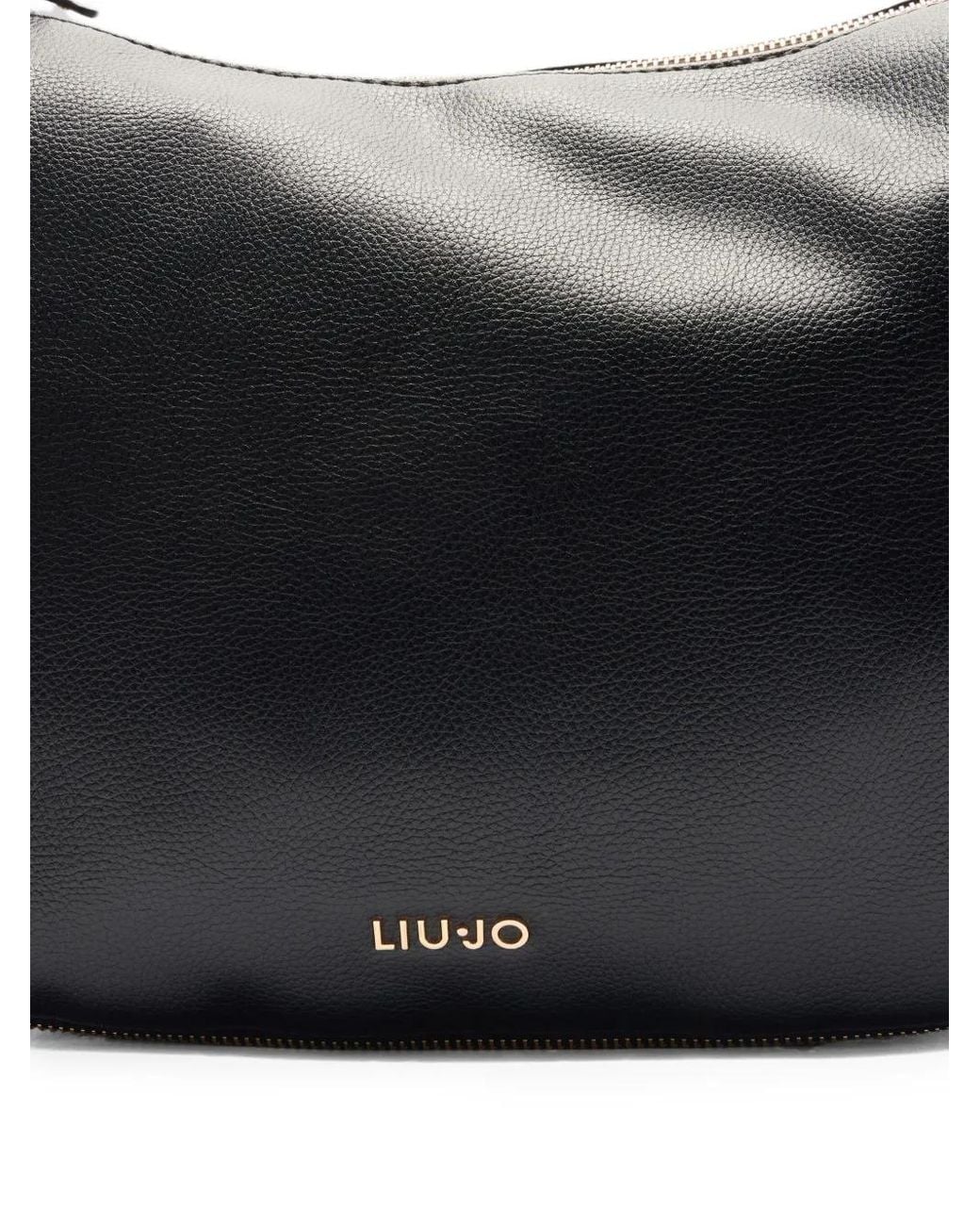 Liu Jo Black Logo-Lettering Shoulder Bag