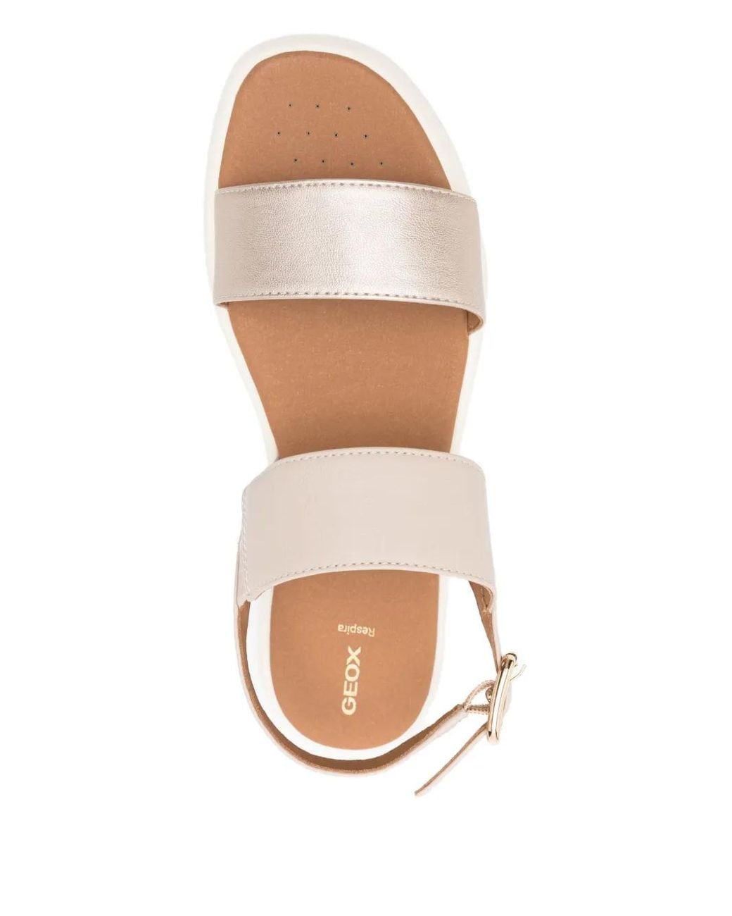 Geox Natural Xand 2.2S Double-Strap Platform Sandals