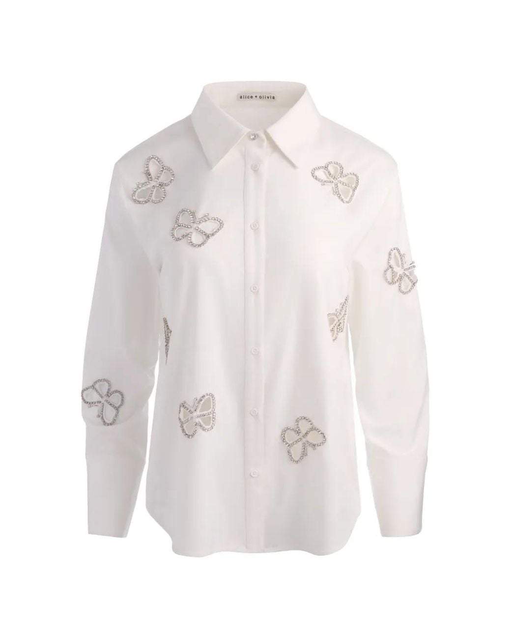 Camisa Finely Alice + Olivia de color White