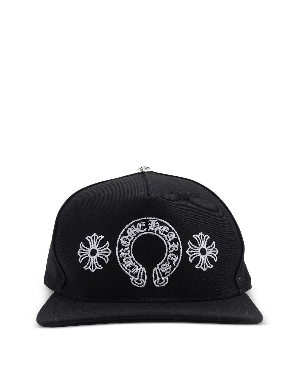 Gorra con motivo de cruz y herradura Chrome Hearts de color Negro