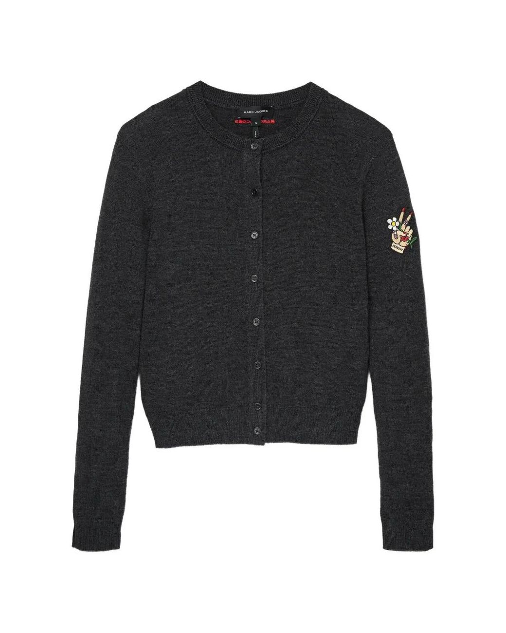 Marc Jacobs Black Tattoo Patch Cardigan