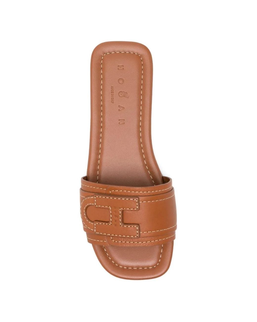 Hogan Brown H685 Sandals