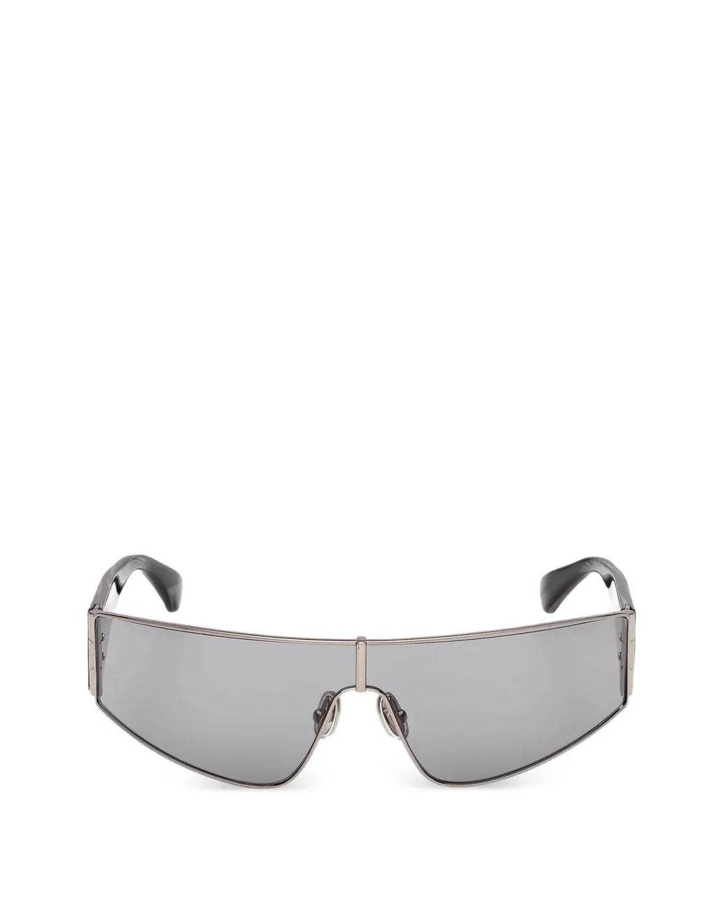 Max Mara Eyewear White Mask-Shape Sunglasses