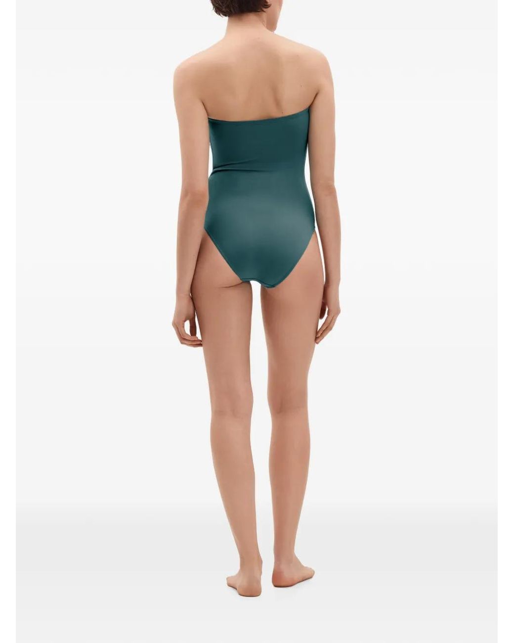 Eres Blue Cassiopée Ruched Swimsuit
