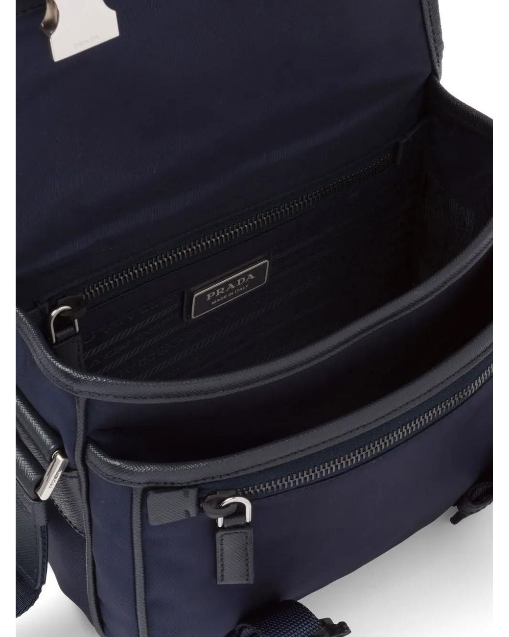 Prada Blue Re-Nylon Shoulder Bag for men