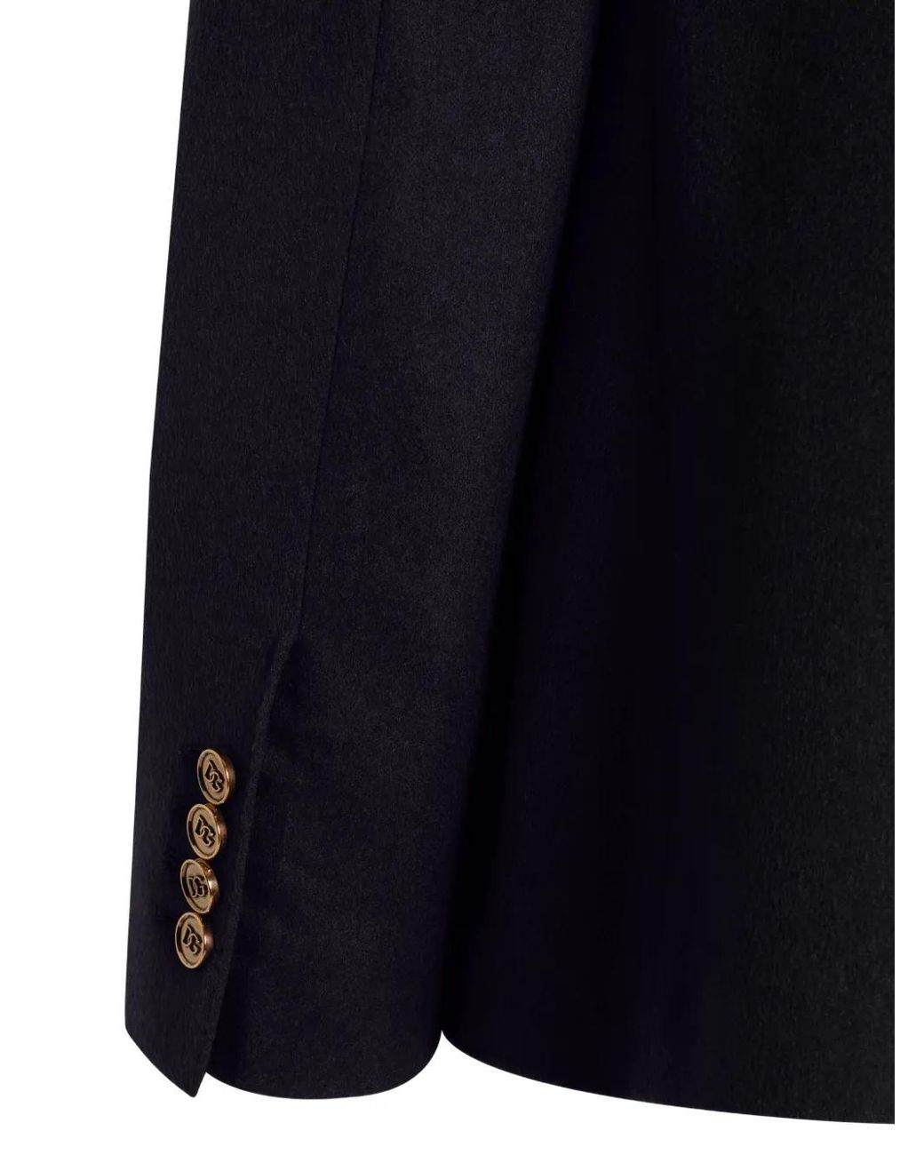 Dolce & Gabbana Blue Double-Breasted Portofino Cashmere Jacket for men