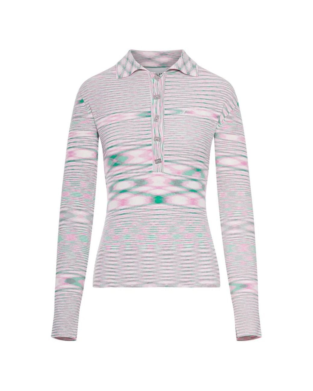 Ganni White Recycled Viscose Polyamide Jersey