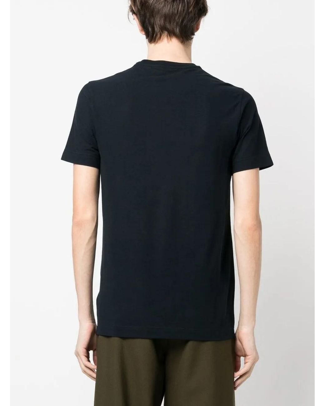 Zanone Black Ice Cotton T-Shirt for men