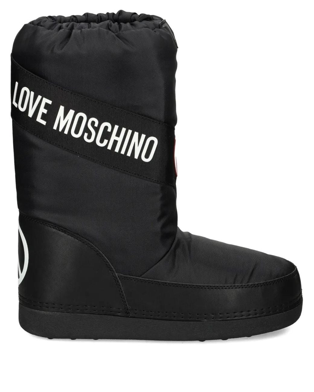 Love Moschino Black Logo Heart Snow Boots