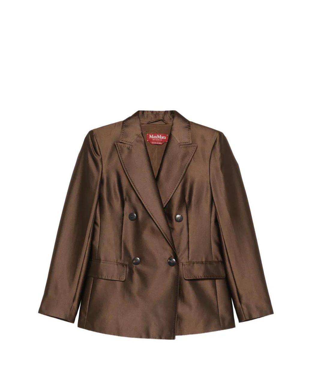 Max Mara Brown Double-Breasted Blazer