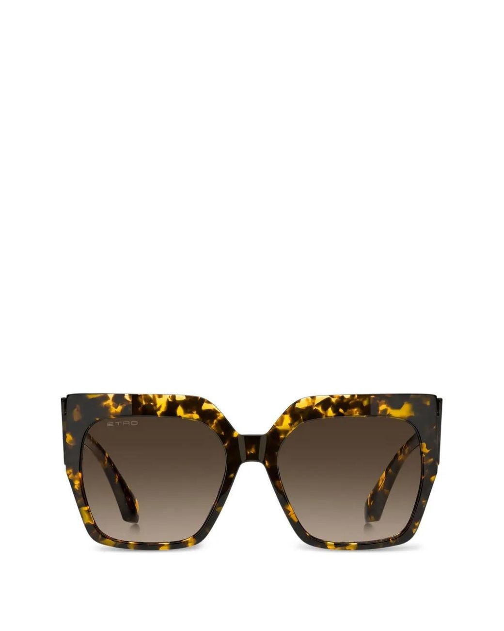 Etro Brown Tailoring Sunglasses