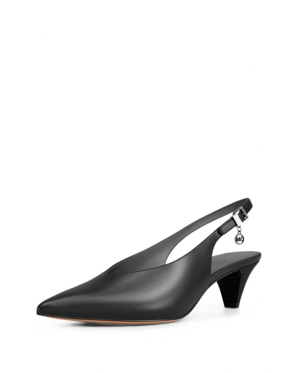Michael Kors Black Tonya Leather Slingback Pumps