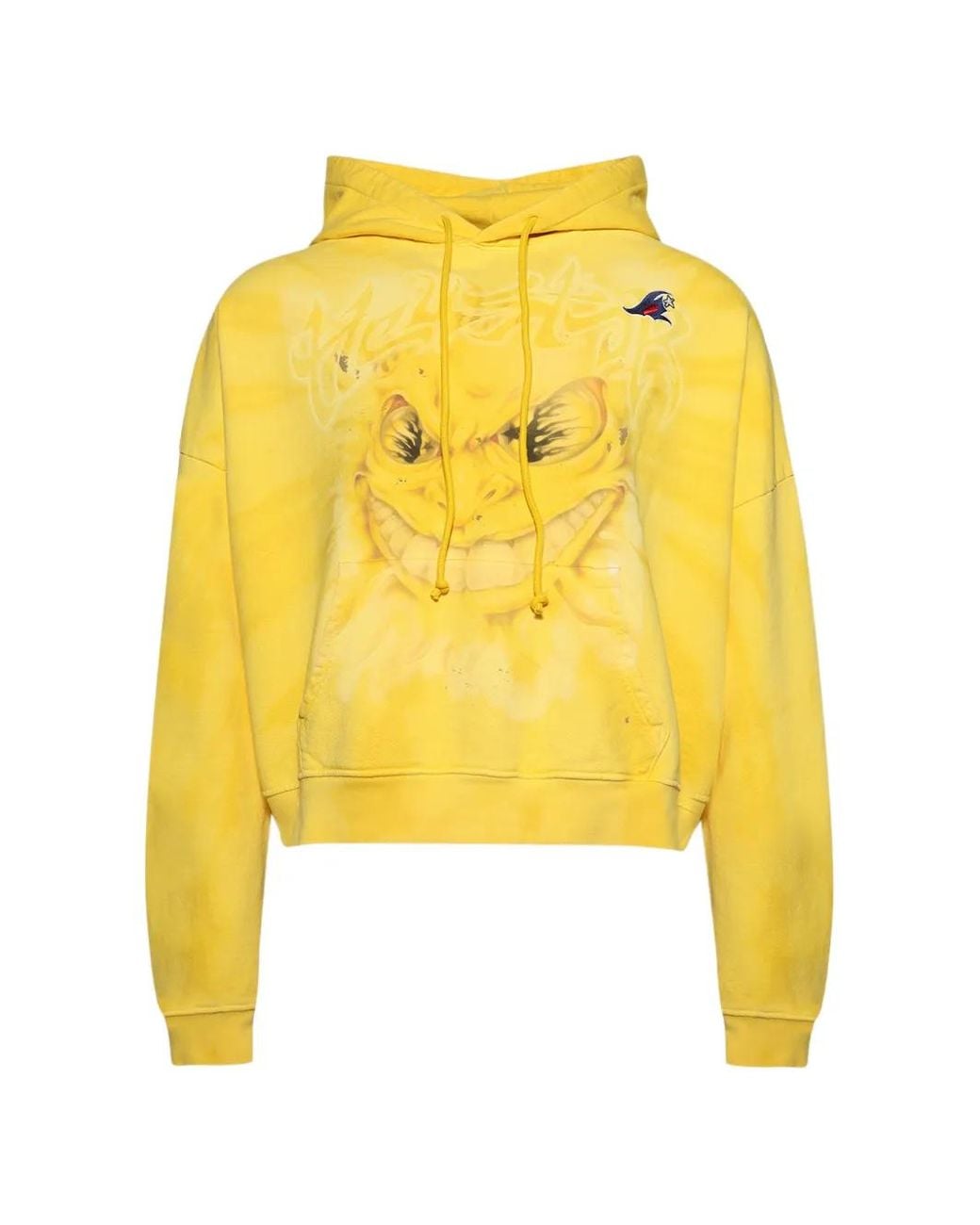 HELLSTAR Yellow Mad Sun Hoodie for men