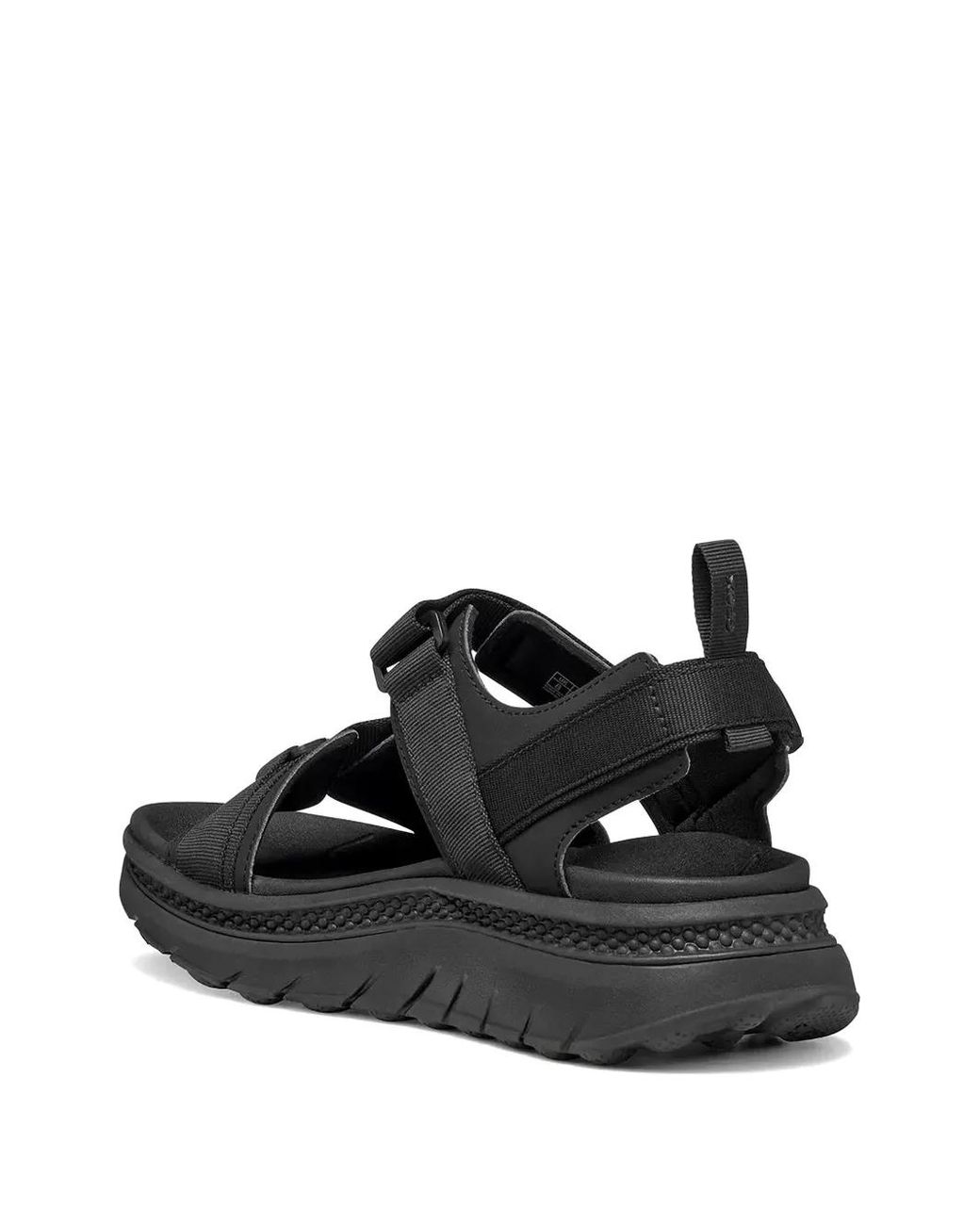 Geox Black Touch-Strap Sandals for men