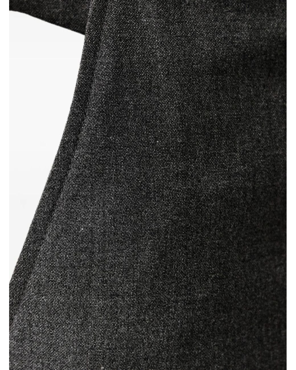 Marc O' Polo Black Pressed-Crease Tailored Trousers