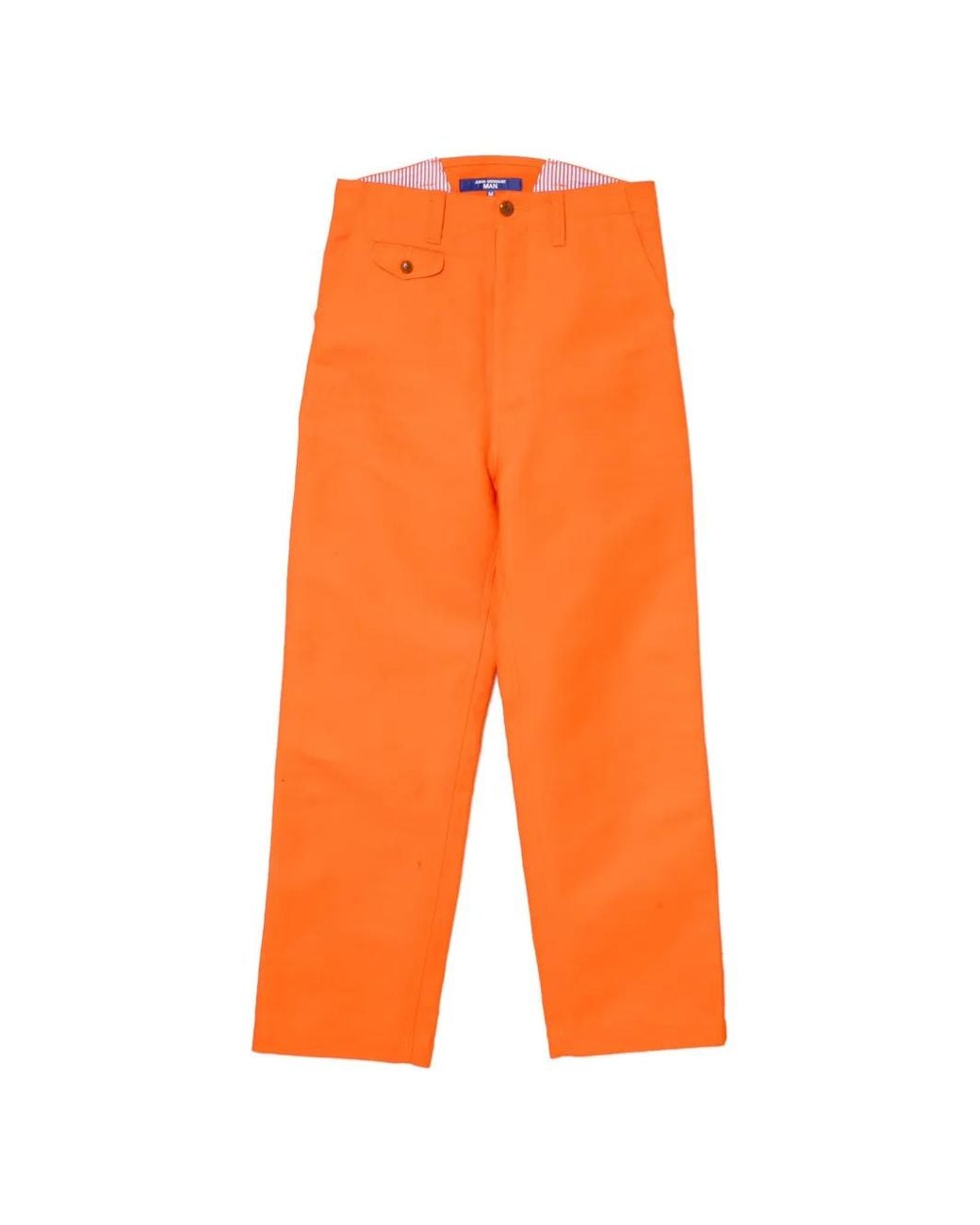 Junya Watanabe Orange Cotton Trousers for men